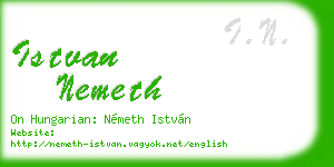 istvan nemeth business card