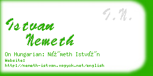 istvan nemeth business card